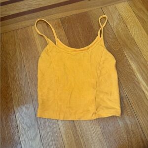 urban outfitters orange ribbed tank